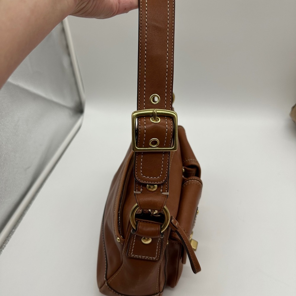 Coach Medium F12868 Vintage 65th Anniversary Butterscotch Double Turnlock - Picture 14 of 16